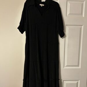 Umgee Black Long Sleeve Dress